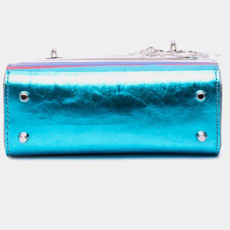 مملوكة مسبقًا Dior White Wang Guangle Medium PVC Technical Fabric Lady Dior