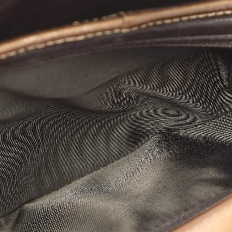 مملوكة مسبقًا Dior Saddle Beige Patent Leather and Python Leather Saddle Bag