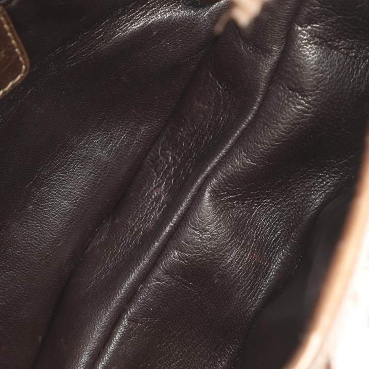 مملوكة مسبقًا Dior Saddle Beige Patent Leather and Python Leather Saddle Bag