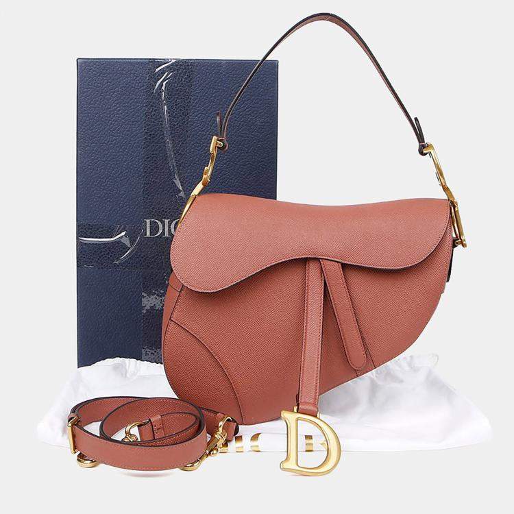 مملوكة مسبقًا Dior Saddle Medium Pink Leather Shoulder Bag