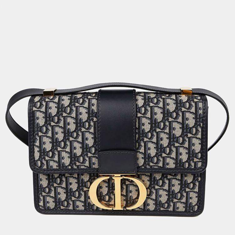 Pre Owned Dior Blue Leather Mountain Shoulder Bag