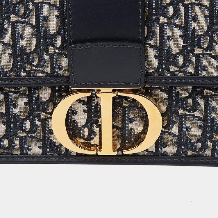 Pre Owned Dior Blue Leather Mountain Shoulder Bag