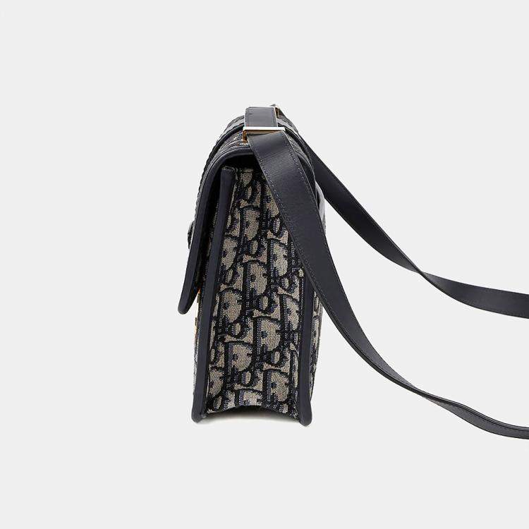 Pre Owned Dior Blue Leather Mountain Shoulder Bag