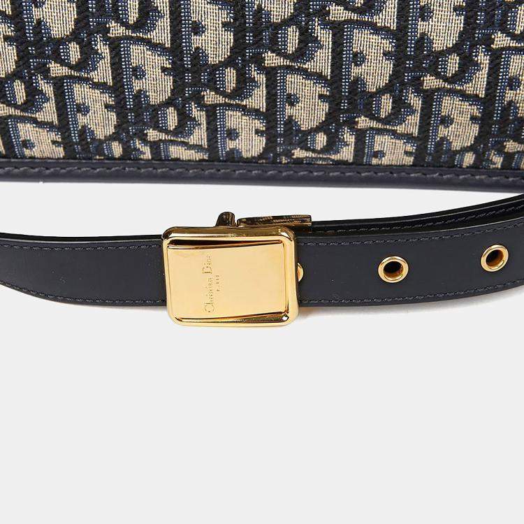 Pre Owned Dior Blue Leather Mountain Shoulder Bag