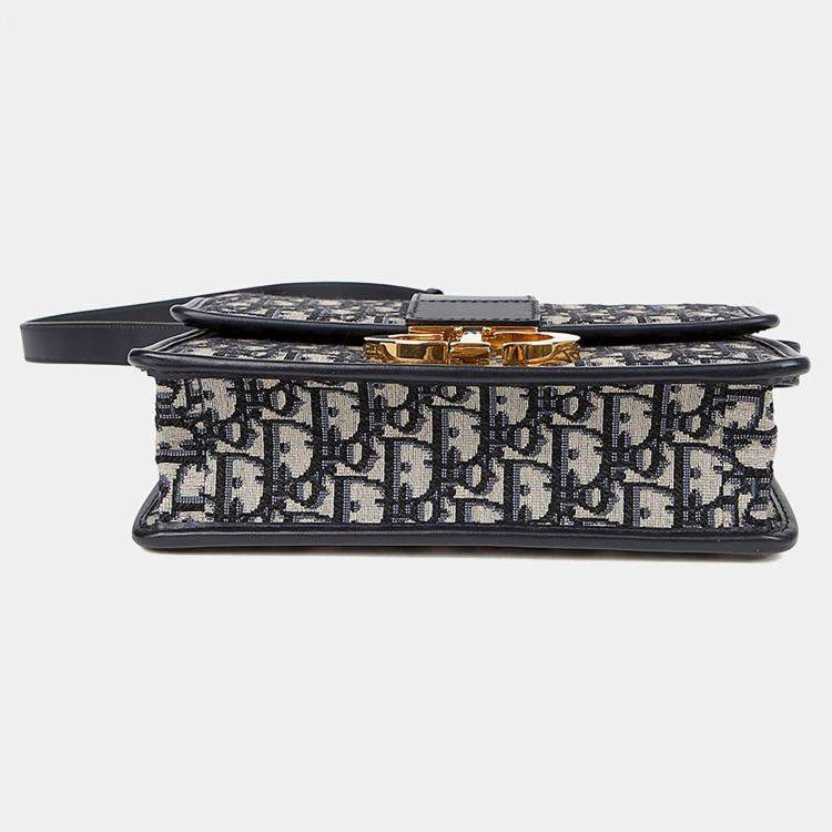 Pre Owned Dior Blue Leather Mountain Shoulder Bag