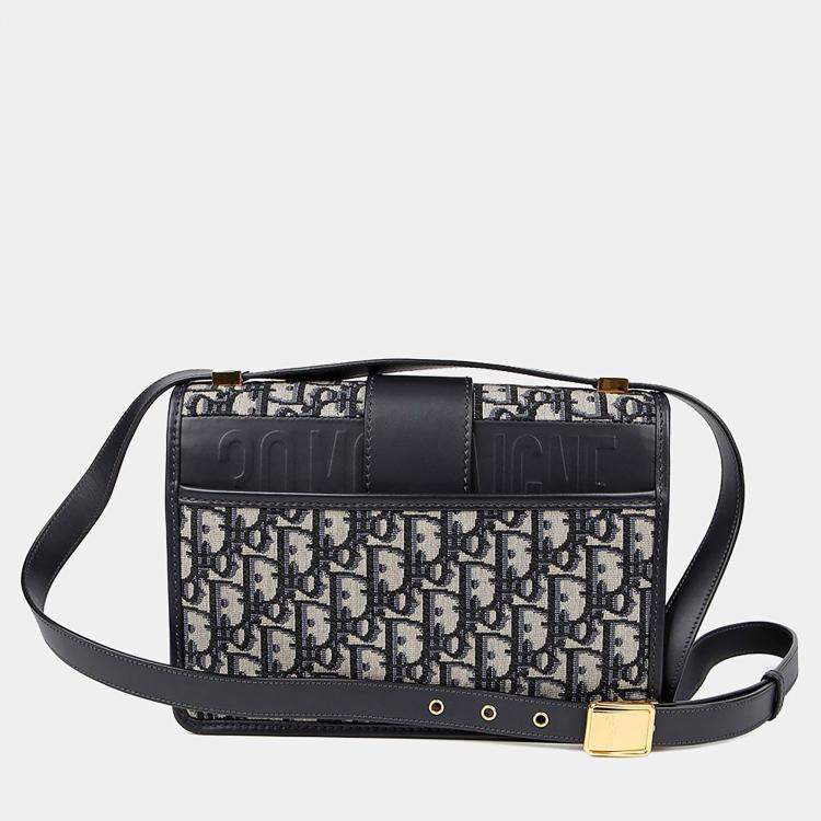 Pre Owned Dior Blue Leather Mountain Shoulder Bag