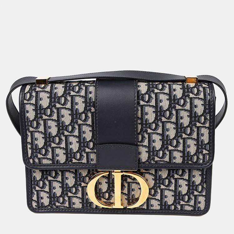 Pre Owned Dior Blue Leather Mountain Shoulder Bag