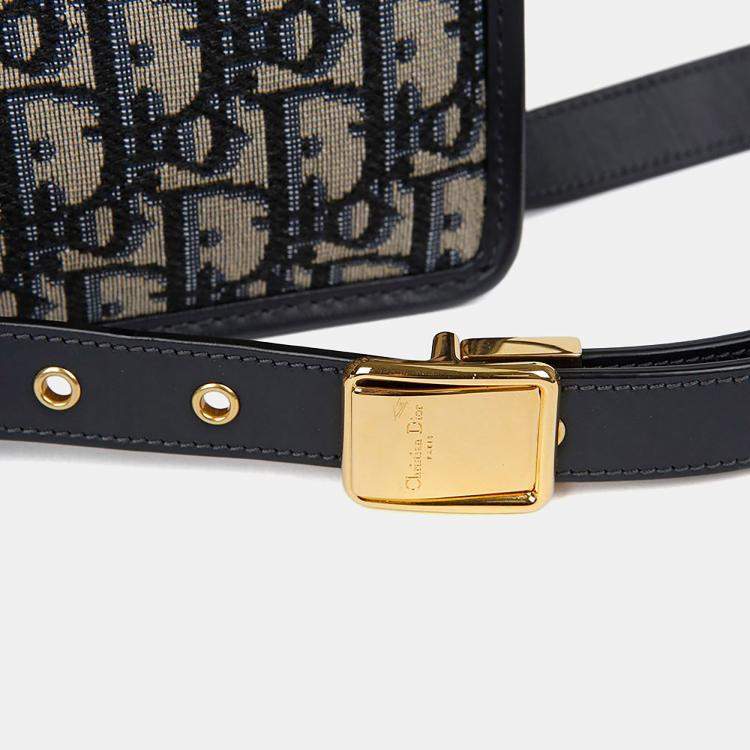 Pre Owned Dior Blue Leather Mountain Shoulder Bag