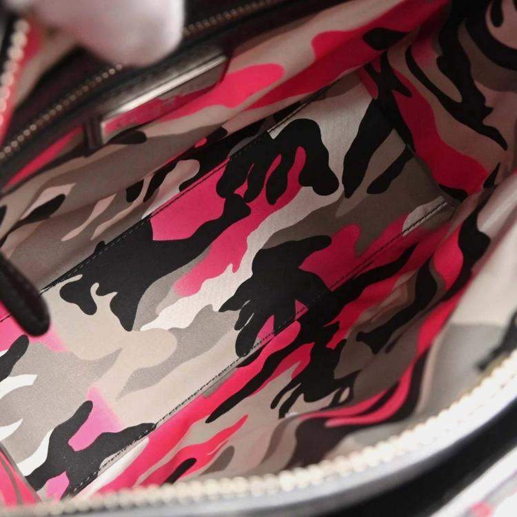 Pre Owned Dior Lady Dior Cannage Anselm Reyle Gray Lambskin Leather Top Handle Bag