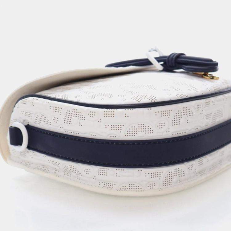 Pre Owned Christian Dior Medium White Calfskin Bobby