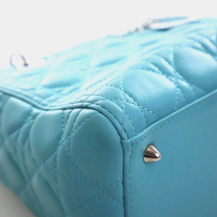 Pre Owned Christian Dior Medium Lambskin Lady Dior