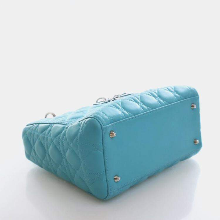 Pre Owned Christian Dior Medium Lambskin Lady Dior