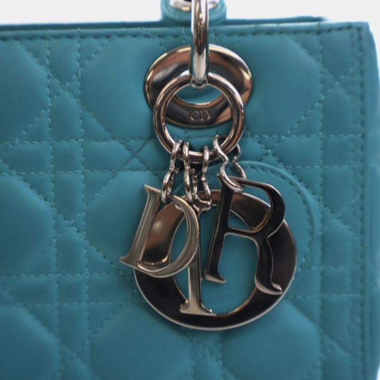 Pre Owned Christian Dior Medium Lambskin Lady Dior