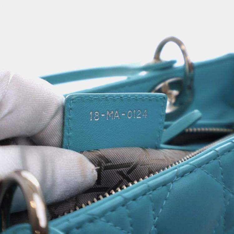 Pre Owned Christian Dior Medium Lambskin Lady Dior