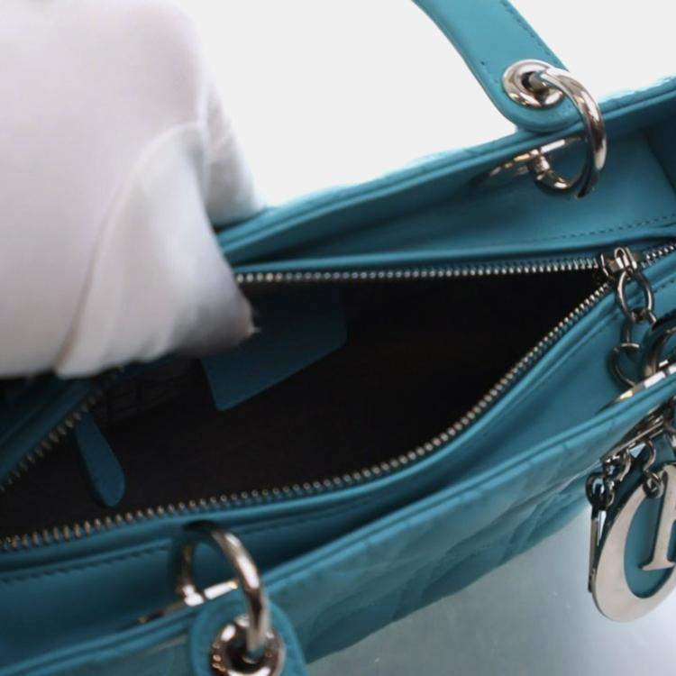 Pre Owned Christian Dior Medium Lambskin Lady Dior