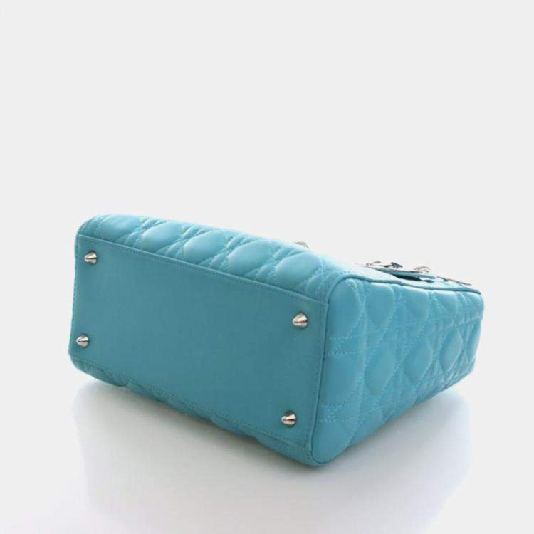 Pre Owned Christian Dior Medium Lambskin Lady Dior