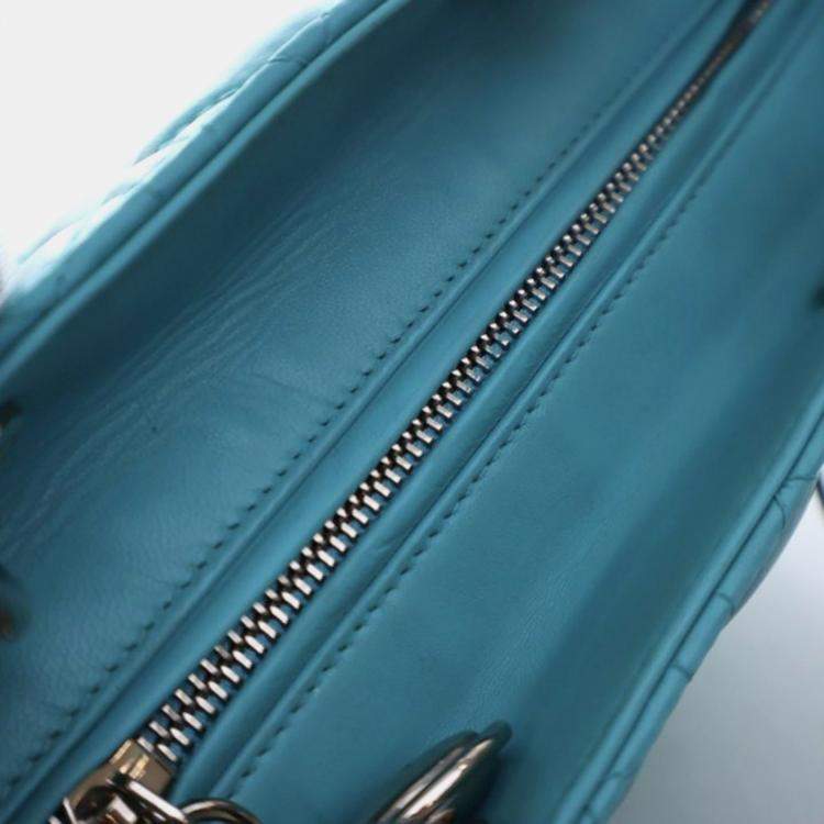 Pre Owned Christian Dior Medium Lambskin Lady Dior