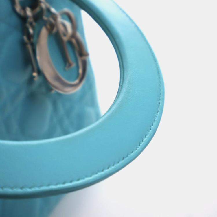 Pre Owned Christian Dior Medium Lambskin Lady Dior