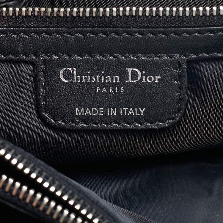 مملوكة مسبقًا Dior Charming Lock Black Cannage Nylon Satchel