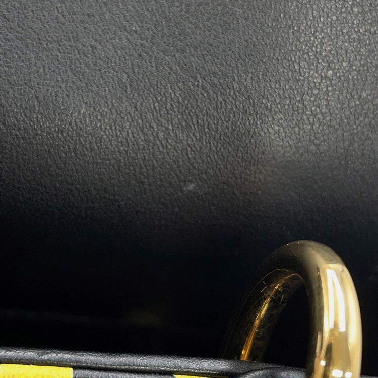 Pre Owned Dior Lady Dior 2Way Handbag Multicolor Leather Size Mini