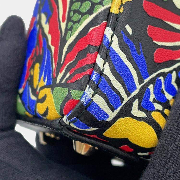 Pre Owned Dior Lady Dior 2Way Handbag Multicolor Leather Size Mini