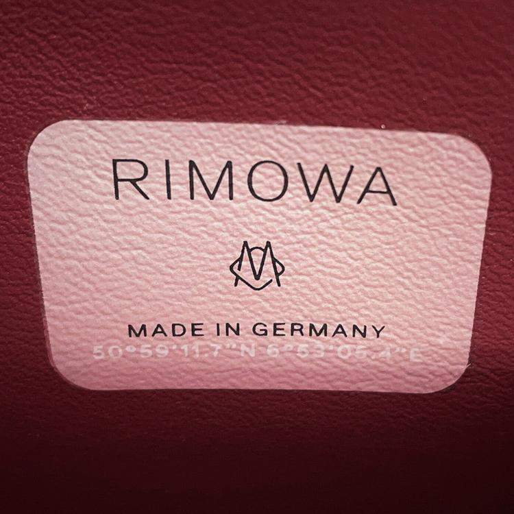 Pre Owned Dior Rimowa Collaboration Personal Clutch Bag Pink Aluminium Leather