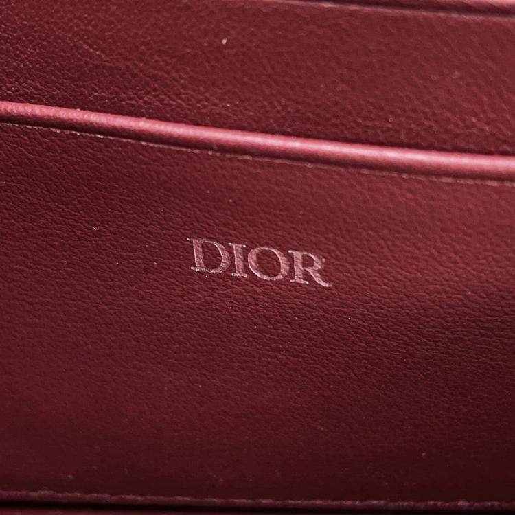 Pre Owned Dior Rimowa Collaboration Personal Clutch Bag Pink Aluminium Leather