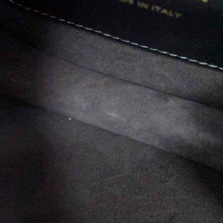 Pre Owned Dior Bobby Frame Shoulder Bag Black Leather Size Medium