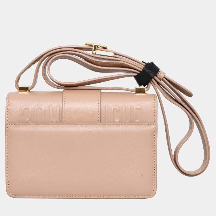 Pre Owned Dior Beige Leather Micro Montaigne Box Bag