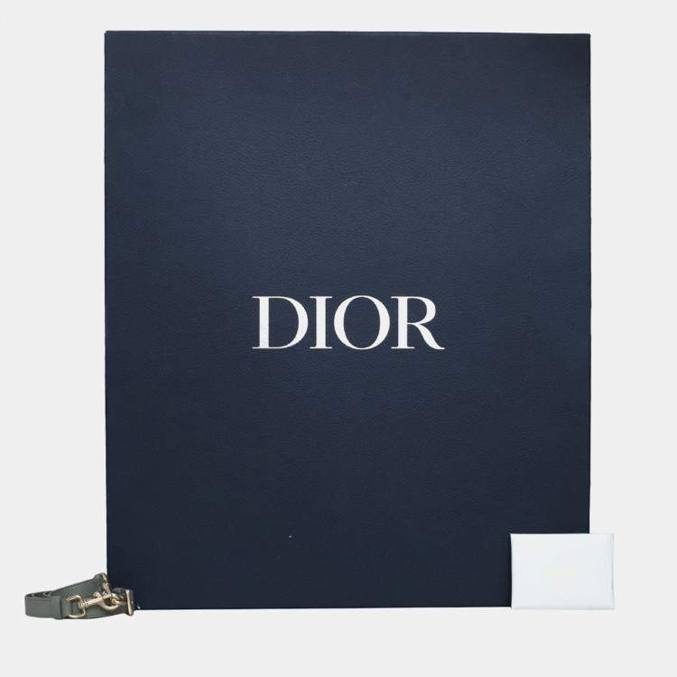 Pre Owned Dior Medium Leather Book Tote Macrocannage