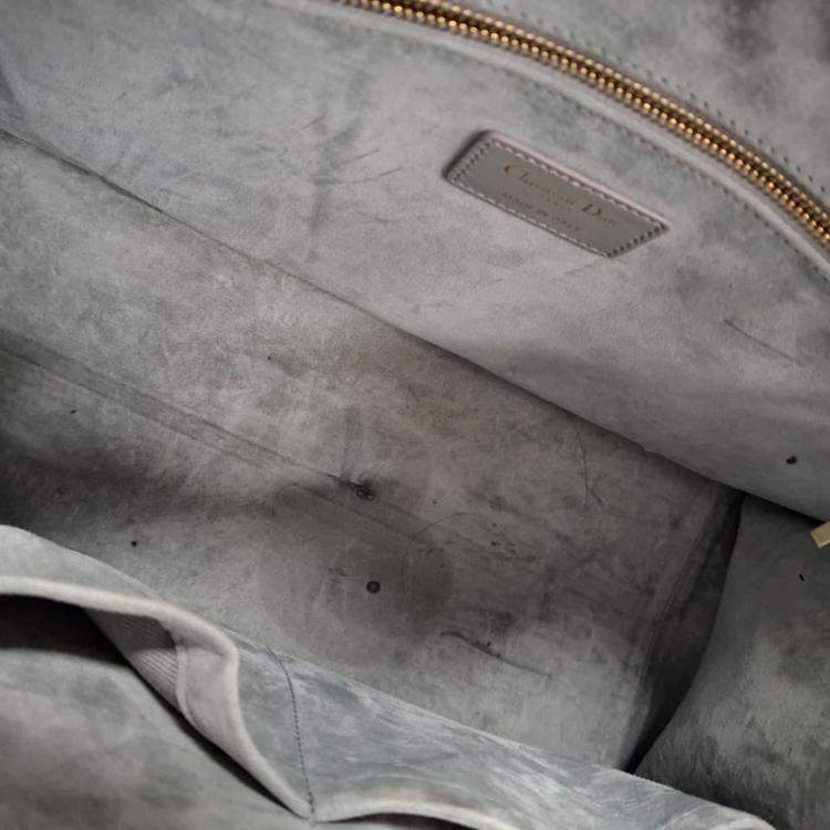 Pre Owned Dior Medium Leather Book Tote Macrocannage