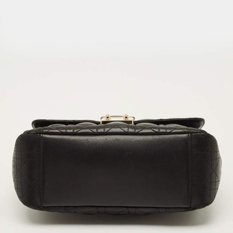 مملوكة مسبقًا Dior Miss Dior Chain Black Cannage Leather Flap Bag