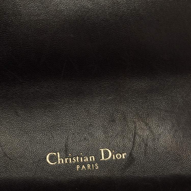 مملوكة مسبقًا Dior Miss Dior Chain Black Cannage Leather Flap Bag