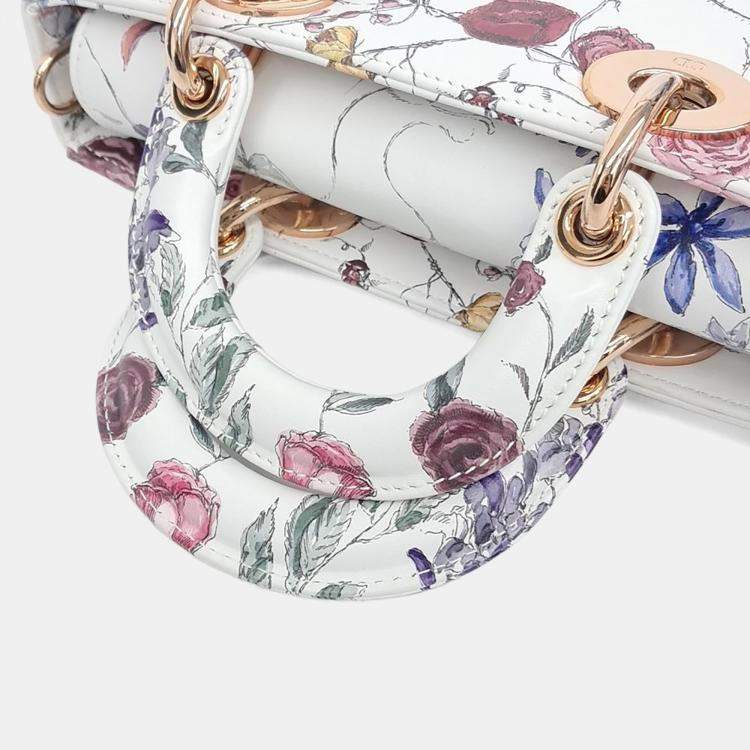 Pre Owned Dior Multicolor Leather Lady D-JOY Small