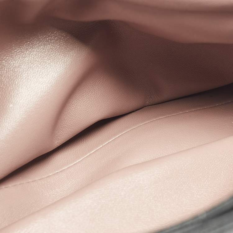 Pre Owned Dior Diorling Small Black Leather Shoulder Bag