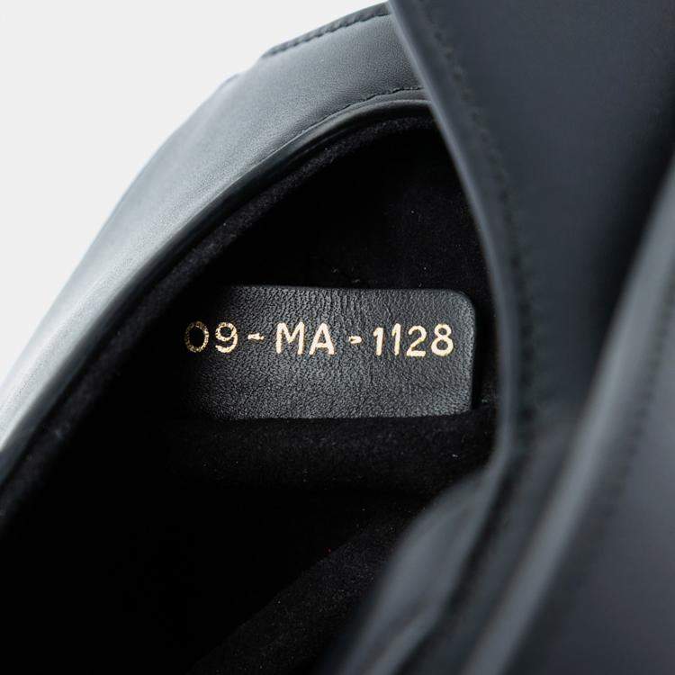 Pre Owned Dior Black Mini Smooth Calfskin Saddle Bag