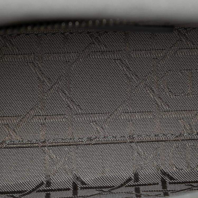 Pre Owned Dior Silver Mini Iridescent Lambskin Cannage Lady Dior