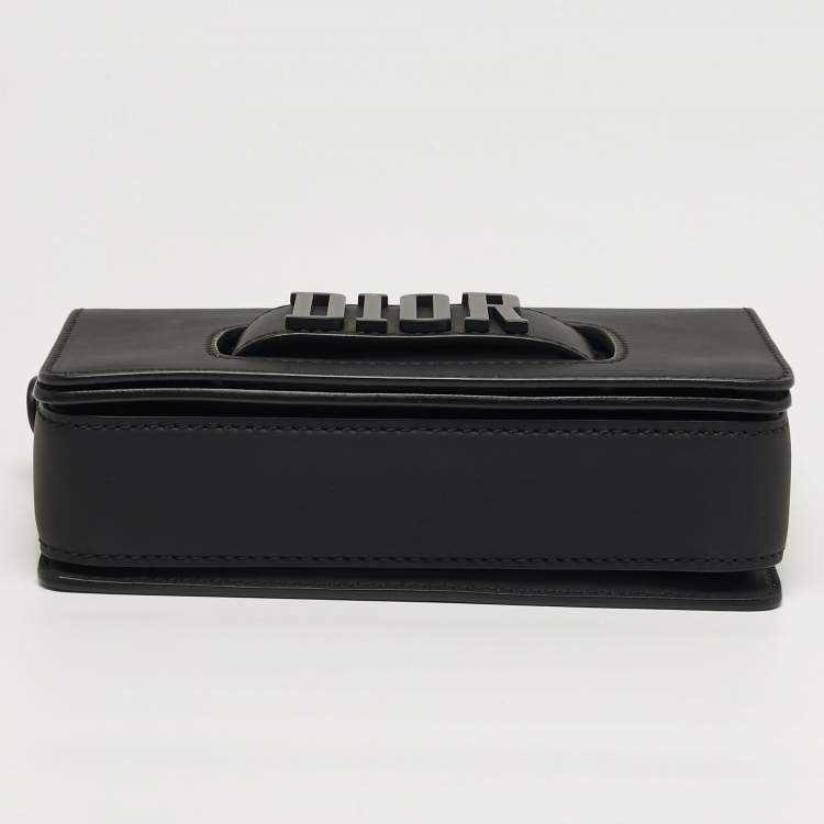 مملوكة مسبقًا Dior Dio(r)evolution Black Ultra Matte Leather Flap Bag