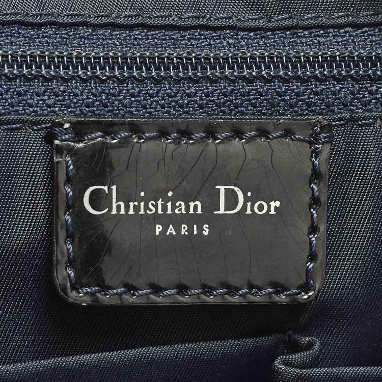 Pre Owned Dior Saddle Green/Black Crocodile Boston Bag