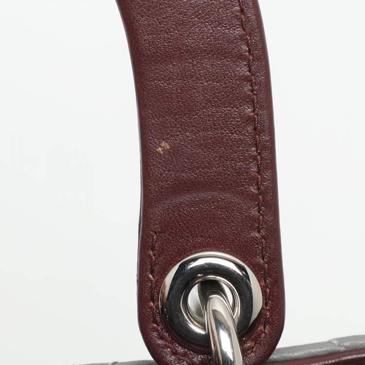 Pre Owned Dior Lady Dior Medium Multicolor Cannage Leather Tote