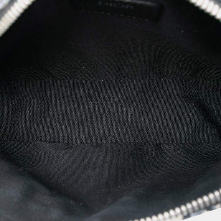 Pre Owned Dior Blue Oblique Canvas Safari Crossbody