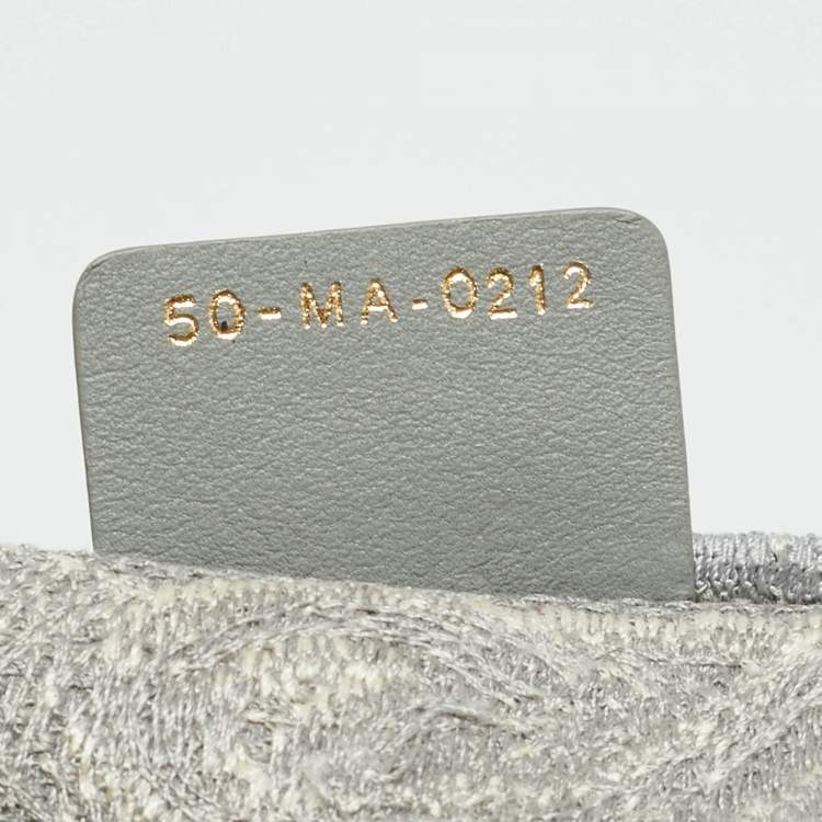 مملوكة مسبقًا Dior Toile De Jouy Grey/White Large Embroidered Canvas Book Tote