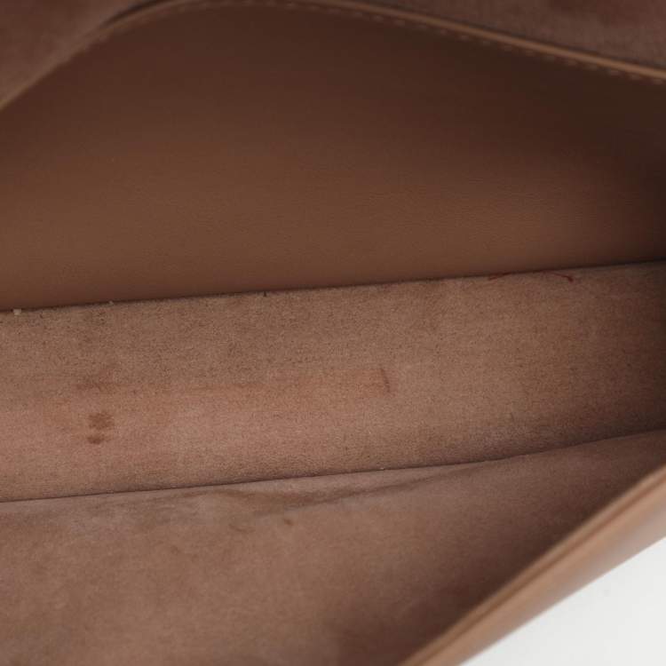 Pre Owned Dior Lady Dior Matte Nude Pink Cannage Leather Pouch