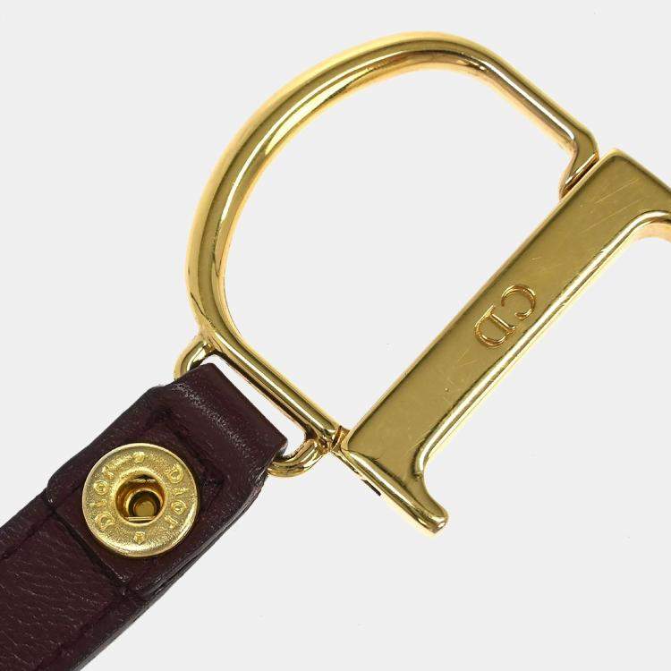 Pre Owned Christian Dior Trotter Saddle Coin Purse Wallet Mini Pouch Bag