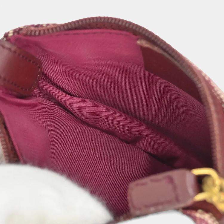Pre Owned Christian Dior Trotter Saddle Coin Purse Wallet Mini Pouch Bag