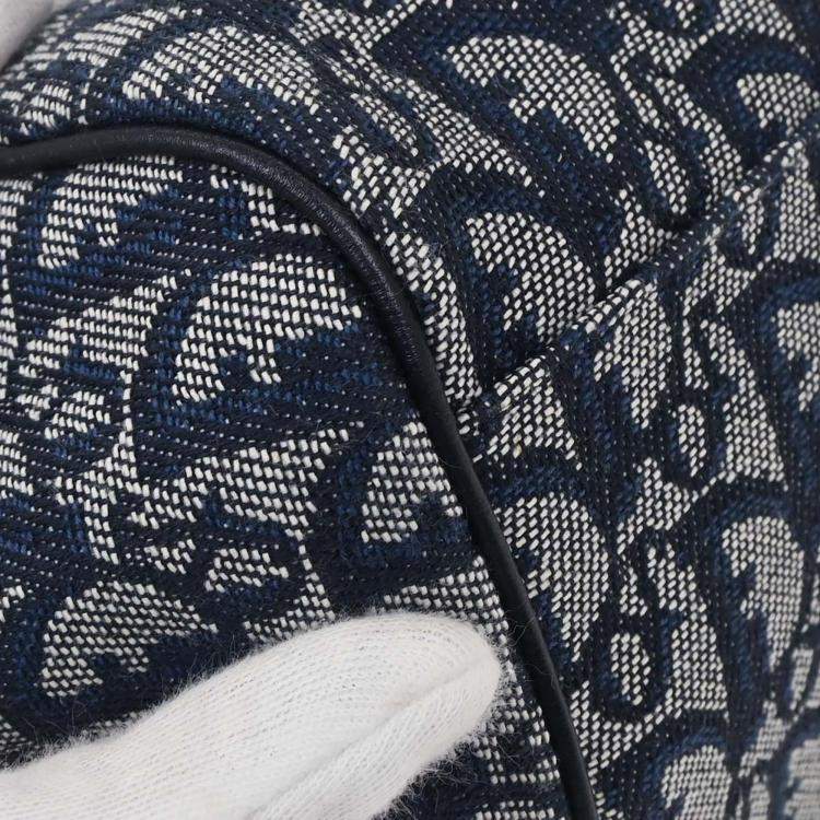 Pre Owned Christian Dior Navy Trotter Handbag