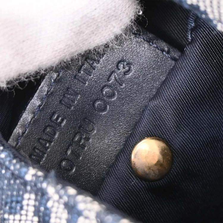 Pre Owned Christian Dior Navy Trotter Handbag