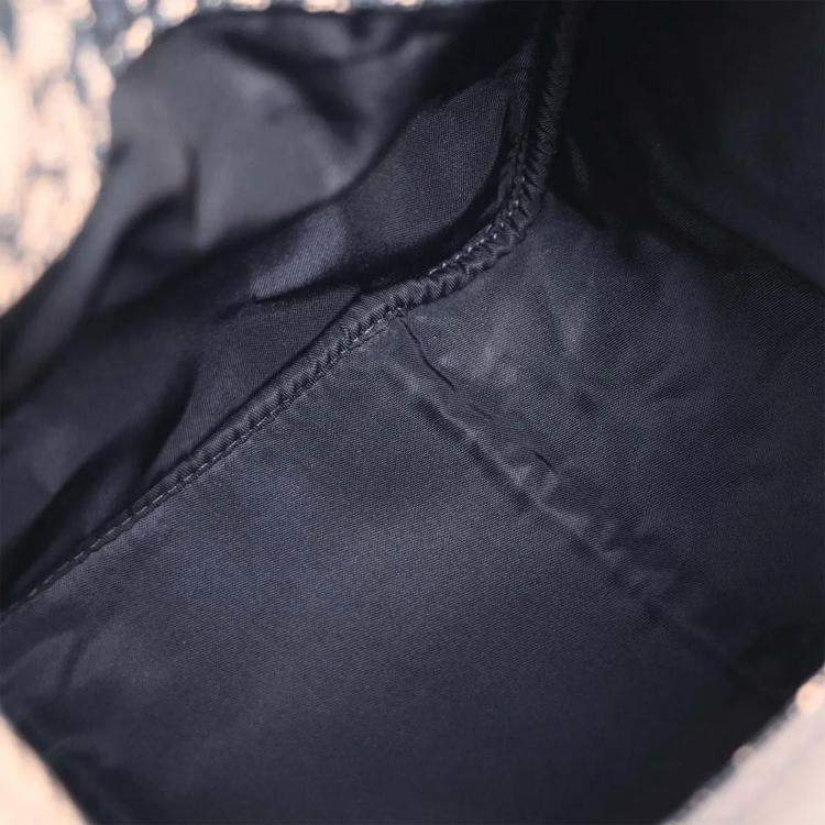 Pre Owned Christian Dior Navy Trotter Handbag