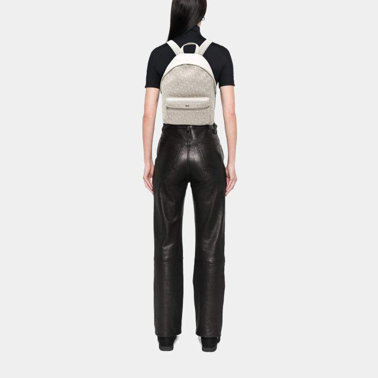 Pre Owned Dior Brown Oblique Canvas Rider Backpack