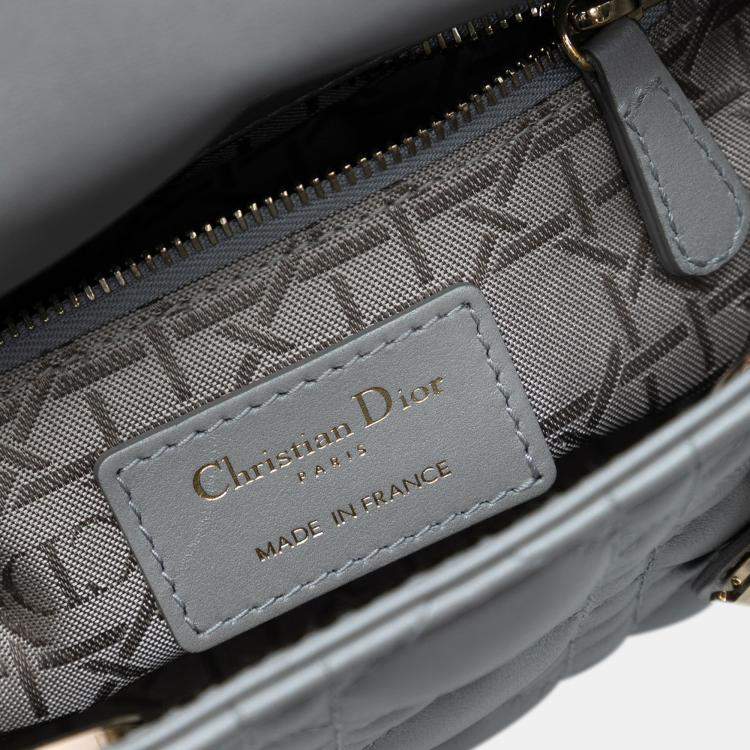 Pre Owned Dior Mini Lambskin Cannage Lady Dior